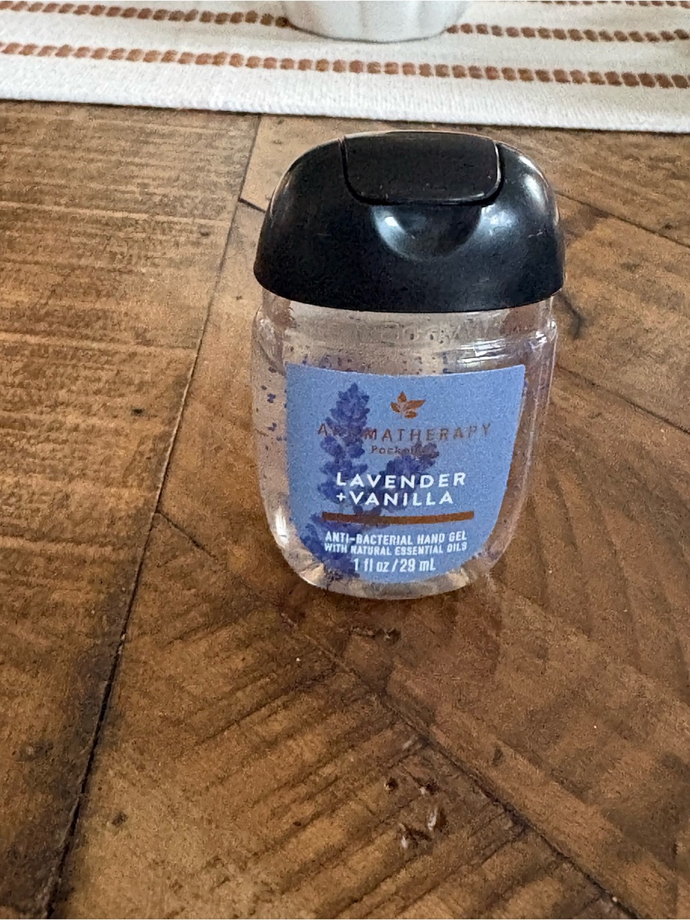 Bath & Body Works Aromatherapy Lavender Vanilla PocketBac Hand Gel - Black Cap